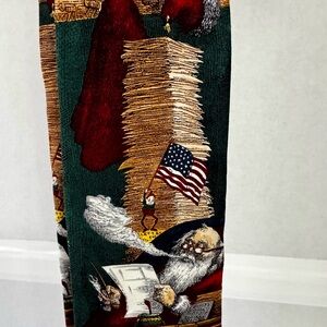 Novelty Patriotic Santa Tie